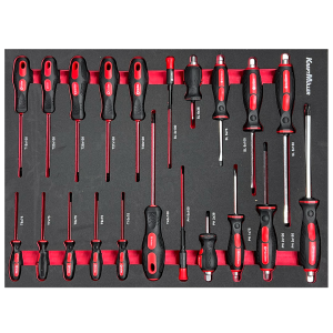 Servante d'atelier KRAFTMULLER KM-7/8 XXL EDITION - 7 tiroirs & 1 porte frontale Noir- 262 pièces