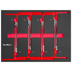 Servante d'atelier KRAFTMULLER KM-7/8 XXL EDITION - 7 tiroirs & 1 porte frontale Noir- 262 pièces