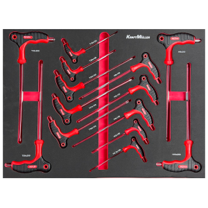 Servante d'atelier KRAFTMULLER KM-7/8 XXL EDITION - 7 tiroirs & 1 porte frontale Noir- 262 pièces