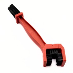 Brosse de nettoyage de chaine ROUGE pit bike/ dirt bike/ quad / moto/ velo