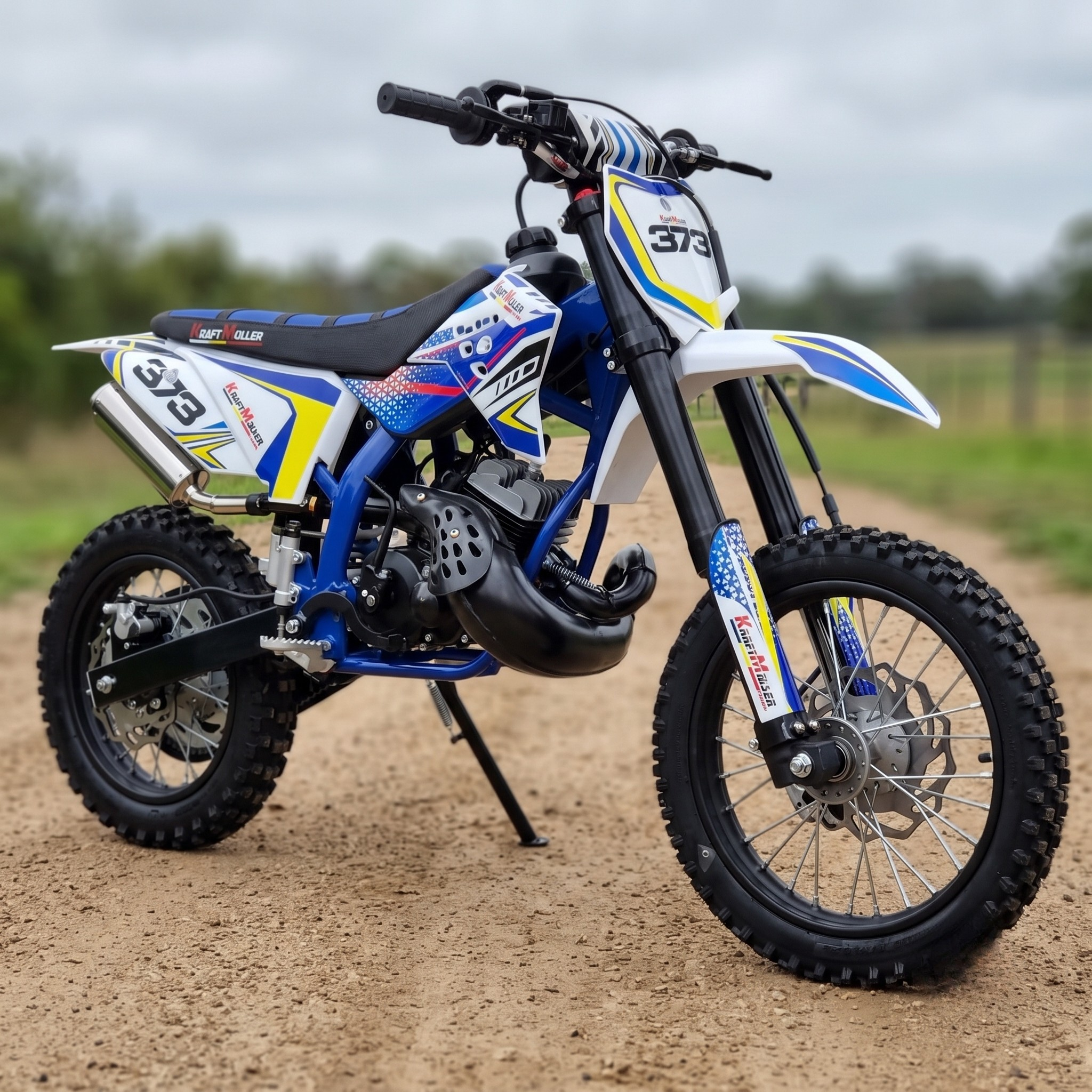 Pit bike 50 Varman Italjet bleu