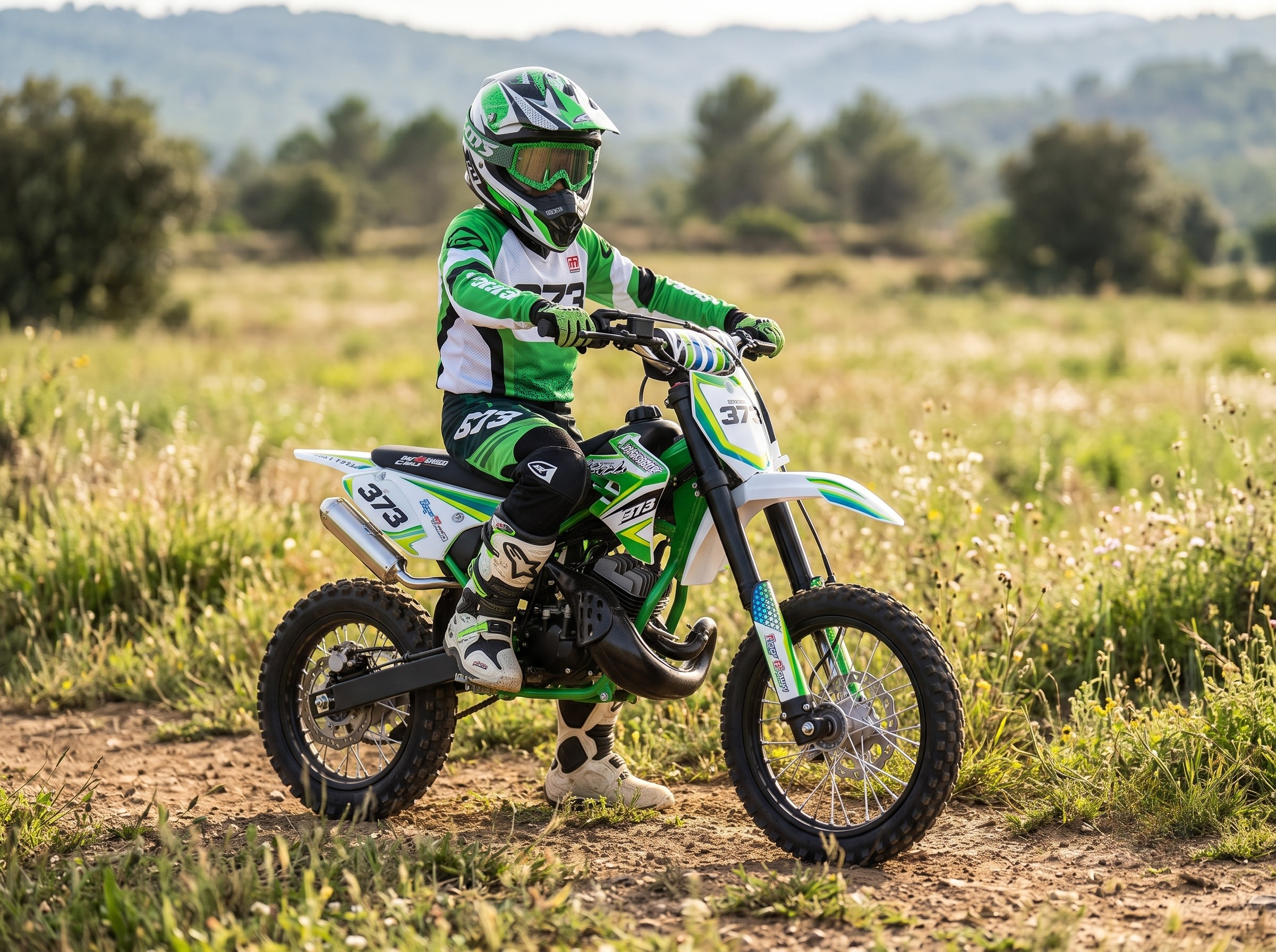 Pit bike 50cc Varman Italjet vert Franco Morini 2 temps
