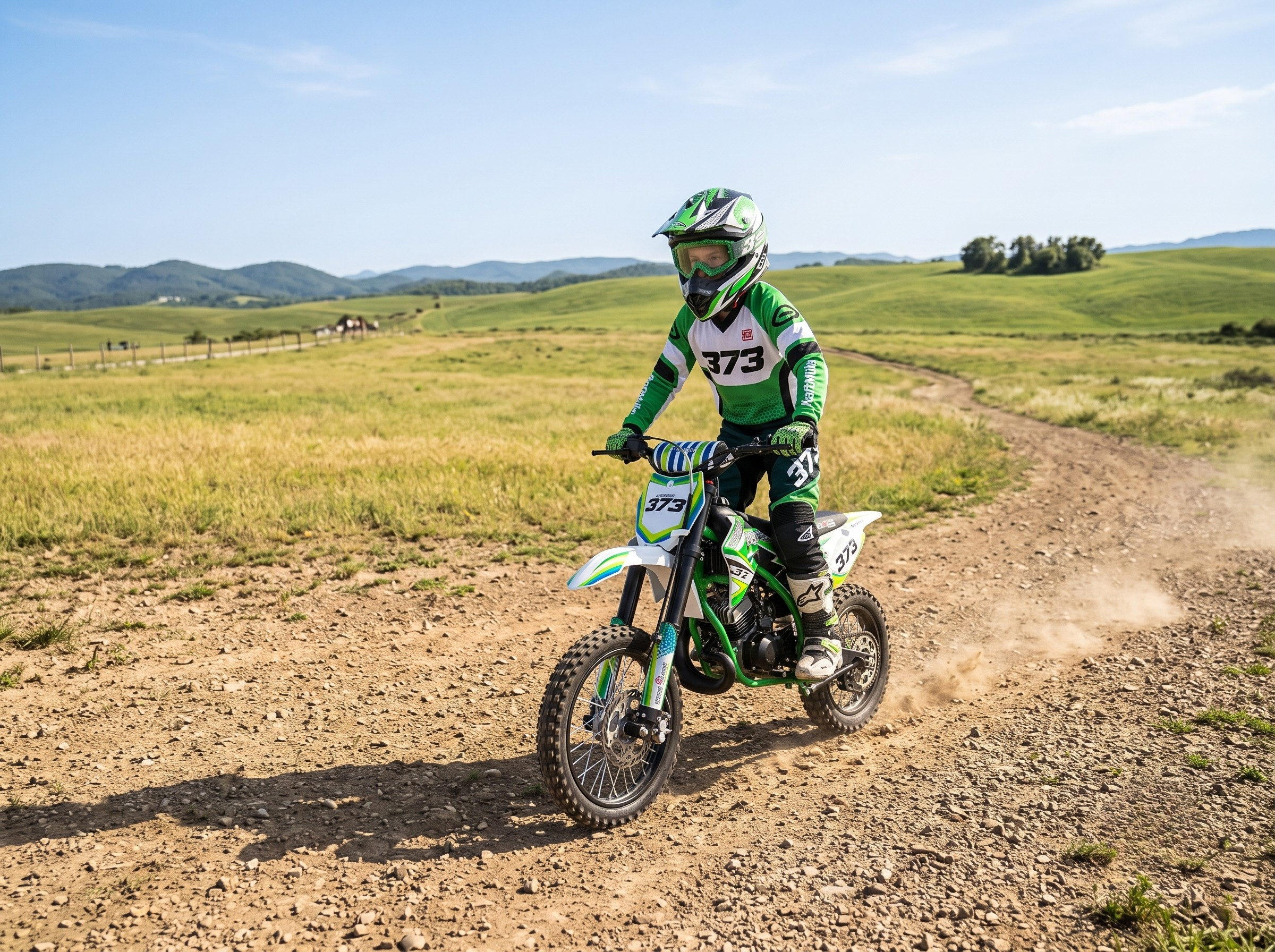 Pit bike 50 Varman Italjet vert roue 14 pouces